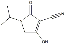 1H-Pyrrole-3-carbonitrile,2,5-dihydro-4-hydroxy-1-(1-methylethyl)-2-oxo-(9CI) Struktur