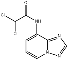 2,2-dichloro-N-[1,2,4]triazolo[1,5-a]pyridin-8-ylacetamide Struktur