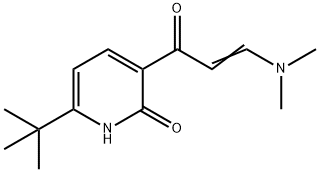 (2E)-1-(6-tert-butyl-2-hydroxypyridin-3-yl)-3-(dimethylamino)prop-2-en-1-one Struktur