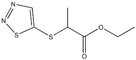 ethyl 2-(1,2,3-thiadiazol-5-ylsulfanyl)propanoate Struktur