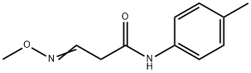 (3E)-3-(methoxyimino)-N-(4-methylphenyl)propanamide Struktur