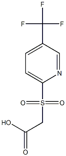 2-(5-(trifluoromethyl)pyridin-2-ylsulfonyl)acetic acid Struktur