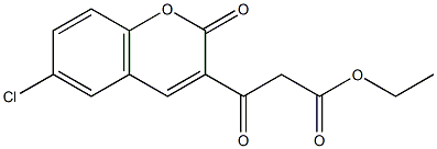 ethyl 3-(6-chloro-2-oxo-2H-chromen-3-yl)-3-oxopropanoate Struktur