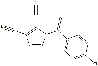 1-(4-chlorobenzoyl)-1H-imidazole-4,5-dicarbonitrile Struktur