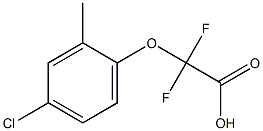 2-(4-chloro-2-methylphenoxy)-2,2-difluoroacetic acid Struktur