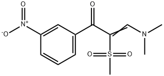 (2Z)-3-(dimethylamino)-2-methanesulfonyl-1-(3-nitrophenyl)prop-2-en-1-one Struktur