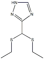 ethyl (ethylsulfanyl)(1H-1,2,4-triazol-3-yl)methyl sulfide Struktur