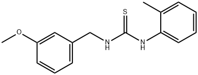 1-[(3-methoxyphenyl)methyl]-3-(2-methylphenyl)thiourea Struktur