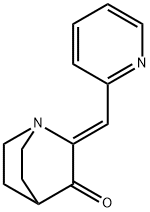 (2Z)-2-[(pyridin-2-yl)methylidene]-1-azabicyclo[2.2.2]octan-3-one Struktur