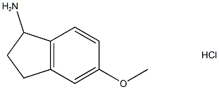 1H-Inden-1-amine, 2,3-dihydro-5-methoxy-, hydrochloride (1:1) Struktur