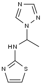 N-[1-(1H-1,2,4-triazol-1-yl)ethyl]-1,3-thiazol-2-amine Struktur