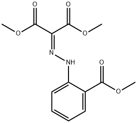 1,3-dimethyl 2-{2-[2-(methoxycarbonyl)phenyl]hydrazin-1-ylidene}propanedioate Struktur