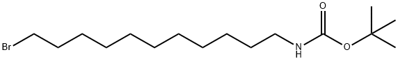 N-(11-Bromoundecyl)carbamic acid tert-butyl ester Struktur