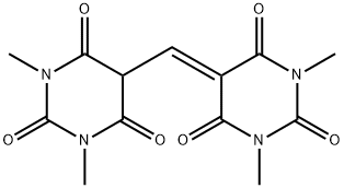 5-[(6-hydroxy-1,3-dimethyl-2,4-dioxo-1,2,3,4-tetrahydro-5-pyrimidinyl)methylene]-1,3-dimethyl-2,4,6(1H,3H,5H)-pyrimidinetrione Struktur