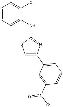 N-(2-chlorophenyl)-4-(3-nitrophenyl)-1,3-thiazol-2-amine Struktur