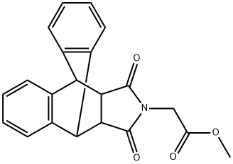 methyl 2-[16,18-dioxo-17-azapentacyclo[6.6.5.0~2,7~.0~9,14~.0~15,19~]nonadeca-2(7),3,5,9(14),10,12-hexaen-17-yl]acetate Struktur