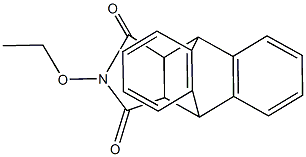 17-ethoxy-17-azapentacyclo[6.6.5.0~2,7~.0~9,14~.0~15,19~]nonadeca-2(7),3,5,9(14),10,12-hexaene-16,18-dione Struktur