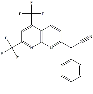 1,8-Naphthyridine-2-acetonitrile,alpha-(4-methylphenyl)-5,7-bis(trifluoromethyl)-(9CI) Struktur