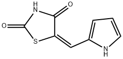 (5E)-5-[(1H-pyrrol-2-yl)methylidene]-1,3-thiazolidine-2,4-dione Struktur