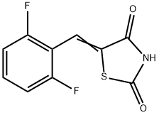 (5Z)-5-[(2,6-difluorophenyl)methylidene]-1,3-thiazolidine-2,4-dione Struktur