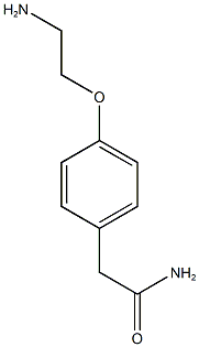 2-[4-(2-aminoethoxy)phenyl]acetamide Struktur