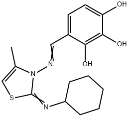 1,2,3-Benzenetriol, 4-[[[2-(cyclohexyliMino)-4- Struktur