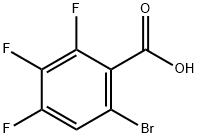 6-Bromo-2,3,4-Trifluorobenzoic Acid Struktur