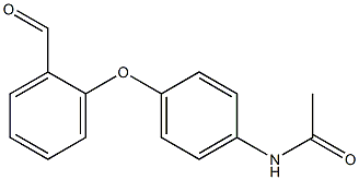 N-[4-(2-formylphenoxy)phenyl]acetamide Struktur