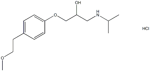 Metoprolol hydrochloride Struktur