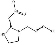 (2E)-1-[(2E)-3-chloroprop-2-en-1-yl]-2-(nitromethylidene)imidazolidine Struktur