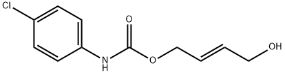 (2E)-4-hydroxybut-2-en-1-yl N-(4-chlorophenyl)carbamate Struktur