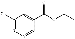 6-Chloro-pyridazine-4-carboxylic acid ethyl ester Struktur