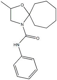 2-methyl-N-phenyl-1-oxa-4-azaspiro[4.6]undecane-4-carboxamide Struktur