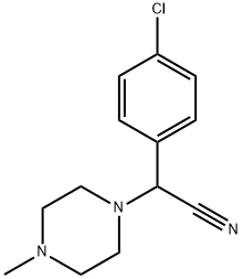 2-(4-Chlorophenyl)-2-(4-Methylpiperazin-1-Yl)Acetonitrile Struktur