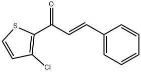 (2E)-1-(3-chlorothiophen-2-yl)-3-phenylprop-2-en-1-one Struktur