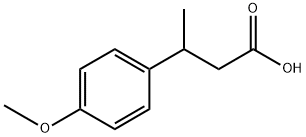 3-(4-methoxyphenyl)butanoic acid Struktur