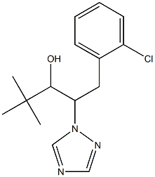 1-(2-chlorophenyl)-4,4-dimethyl-2-(1H-1,2,4-triazol-1-yl)pentan-3-ol|