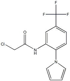 2-chloro-N-[2-(1H-pyrrol-1-yl)-5-(trifluoromethyl)phenyl]acetamide Struktur