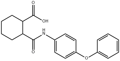 2-[(4-phenoxyanilino)carbonyl]cyclohexanecarboxylic acid Struktur