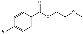 2-methoxyethyl 4-aminobenzoate Struktur