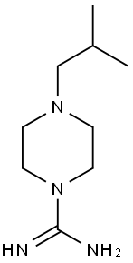 4-(2-methylpropyl)piperazine-1-carboximidamide Struktur