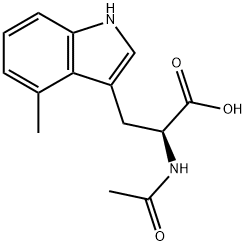 2-acetamido-3-(4-methyl-1h-indol-3-yl)propanoic acid, 71953-89-4, 結(jié)構(gòu)式