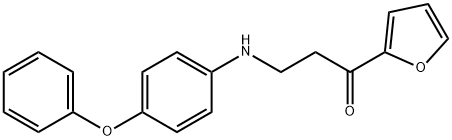 1-(furan-2-yl)-3-[(4-phenoxyphenyl)amino]propan-1-one Structure