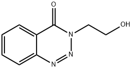 3-(2-hydroxyethyl)-3,4-dihydro-1,2,3-benzotriazin-4-one Struktur