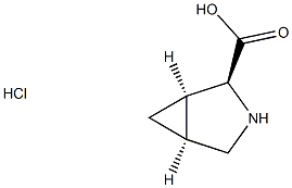 (1R,2S,5S)-rel-3-azabicyclo[3.1.0]hexane-2-carboxylic acid hydrochloride Struktur