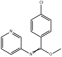 (Z)-(methyl 4-chloro-N-(pyridin-3-yl)benzene-1-carboximidate) Struktur