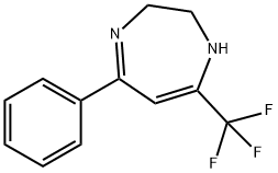 5-phenyl-7-(trifluoromethyl)-2,3-dihydro-1H-1,4-diazepine Struktur