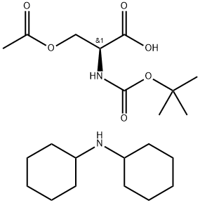 Boc-Ser(Ac)-OH·DCHA Struktur