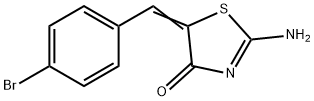 5-(4-bromobenzylidene)-2-imino-1,3-thiazolidin-4-one Struktur