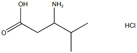 3-amino-4-methylpentanoic acid hydrochloride Struktur